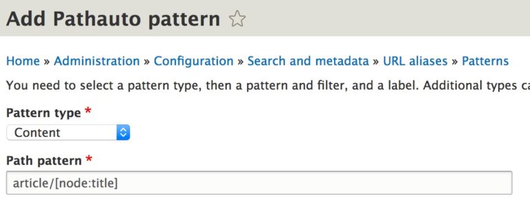  How to Generate Automatic URL Aliases in Drupal 8: adding your custom Pathauto pattern