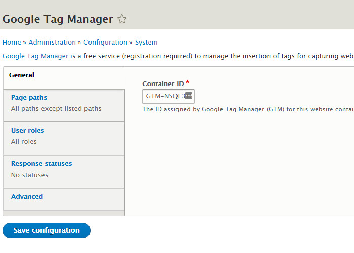 How to Configure Your Google_tag Module